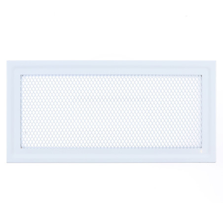 Grila semineu MK10B, metalica, alba, 260 x110 mm