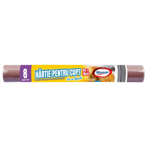 Hartie de copt 8 m x 38 cm rola maro