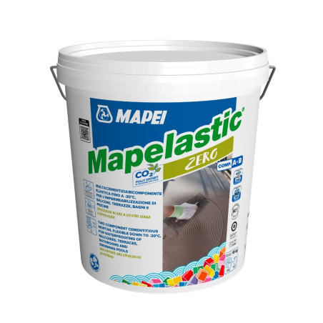 Hidroizolatie flexibila, bicomponenta, Mapei Mapelastic Zero (A+B), 12 + 4 kg