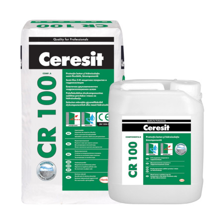 Hidroizolatie minerala bicomponenta, Ceresit CR 100, 25 kg