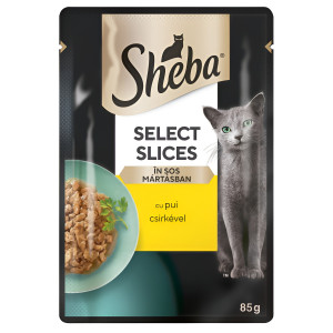 Hrana umeda pentru pisici, Sheba, cu carne de pui, in sos, 85 g